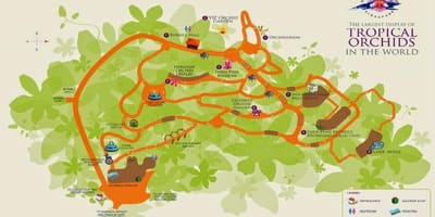 Singapore botanic kort